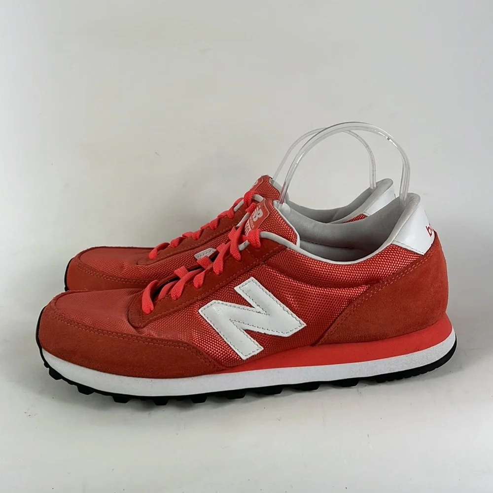 New Balance orange suede white 501 classic athletic sneakers men’s size 11_5
